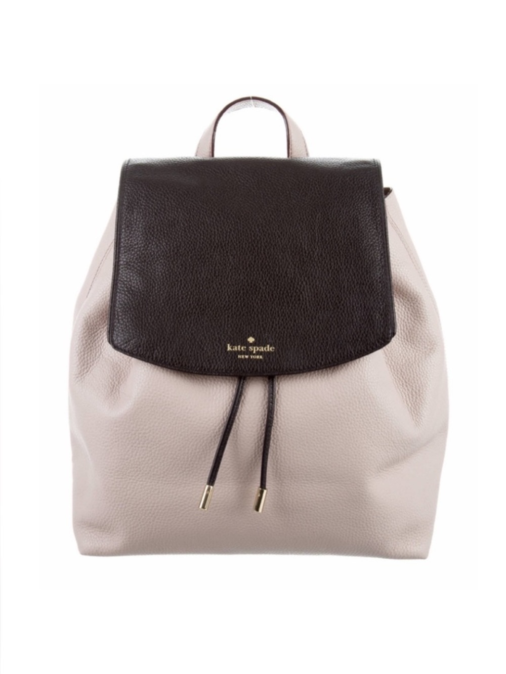 Kate Spade Black and Gray Leather Backpack NWOT supple leather! Feels amazing!